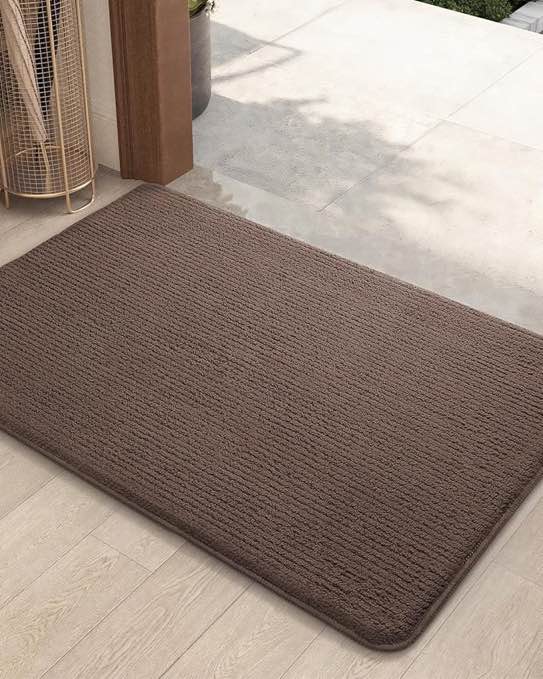 Color G Inside Door Mats for Front Door, 35â€?x59â€? Front Door Mat Indoor Entrance, Dark Brown Entry Rug Indoor Mats for Entryway Non Slip, Washable Entry Mats Indoor Home Absorbent Floor Mat