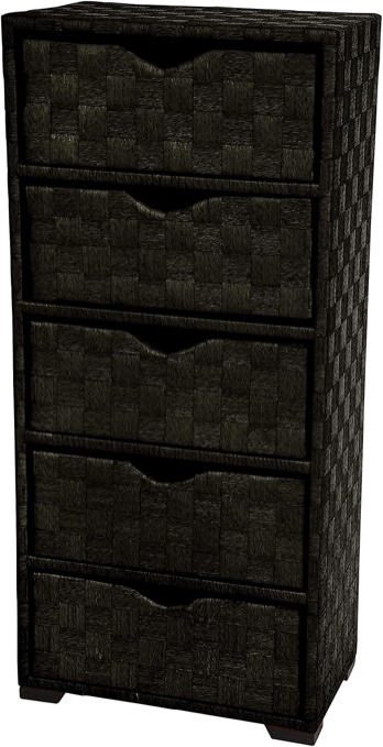 SIMILAR ITEM Red Lantern Oriental Furniture Accent Rustic Handmade Dressers, Black, 5 US Chest of Drawers