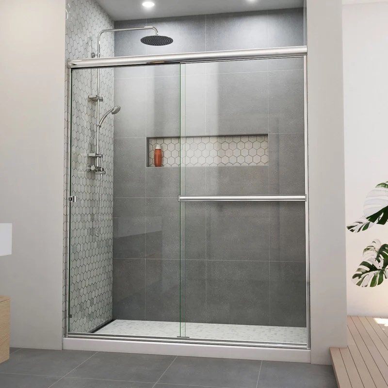 Dreamline SDAB60W700VXX04 Alliance Pro BG 56-60 Inch x 70 3/8 Inch Semi-Frameless Sliding Shower Door, Brushed Nickel - source: https://www.kbauthority.com/dreamline-sdab60w700vxx04-alliance-pro-bg-56-60-inch-x-70-3-8-inch-semi-frameless-sliding-shower-door-brushed-nickel.html?srsltid=AfmBOoqPIVdCQH0_o1NEhlqWj4kcbwRFThUJJRs8yvr0WOFqoNcR5L1i