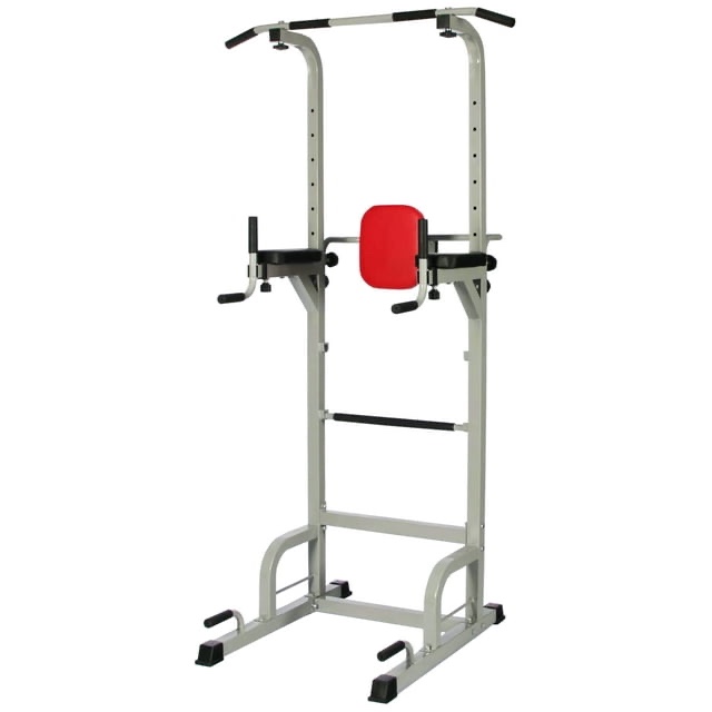 Fitvids RS100 Torre de Potencia con Estación de Inmersión para Flexiones, Dominadas y Entrenamiento para Entrenamiento de Fuerza en el Gimnasio en Casa