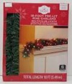 Holiday Time 18-Foot Pre-Lit Pine Garland with Multicolor Lights