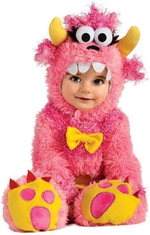 Little Pink Monster Infant Halloween Costume 0-6M By Rubies II (( incomplete))