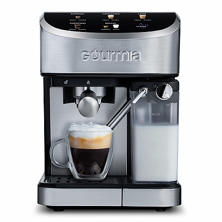 Gourmia 8-in-1 One-Touch Espresso, Cappuccino, Latte & Americano Maker with Automatic Frothing