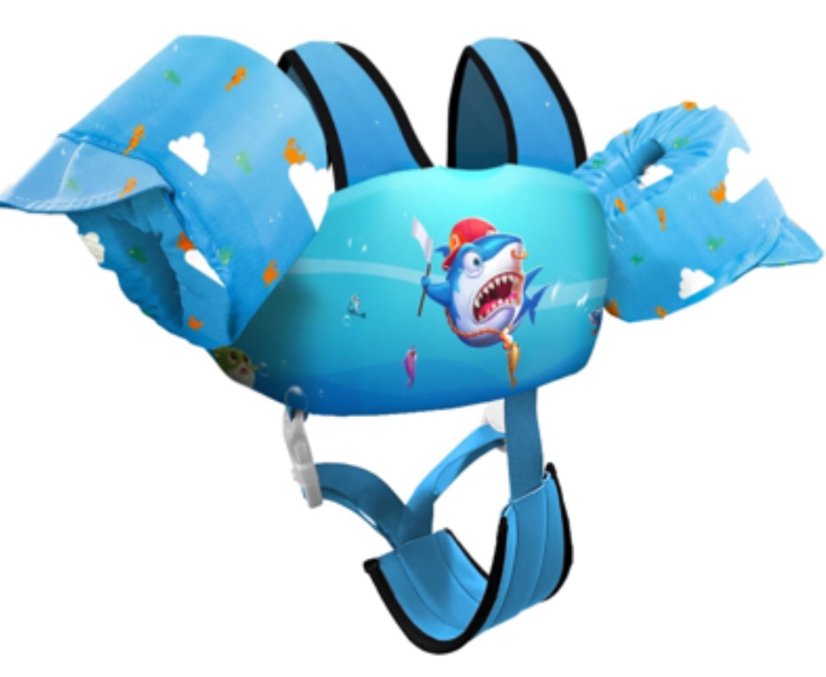 Chriffer Kids Swim Vest Life Jacket for 22-66 Pounds Boy and Girl, Toddler Floaties with Shoulder Harness Arm Wings for 2,3,4,5,6,7 Years Old Baby