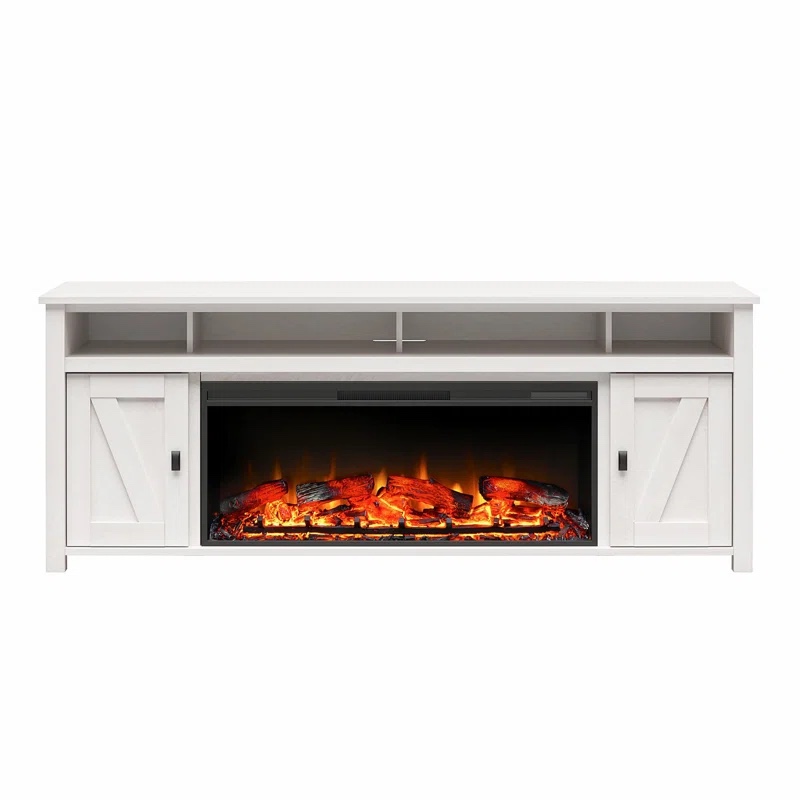 Janoah Electric Fireplace TV Console With Remote For Tvs Up To 85",, incomplete 