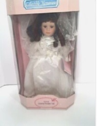Exclusive Collectible Memories Porcelain Doll: Brunette