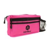 AdirMed Walker Bag and Wheelchair Tote Bag | Folding and Rolling Walkers Side Pouch| Rollator Accessories | Walker Basket - Pink 