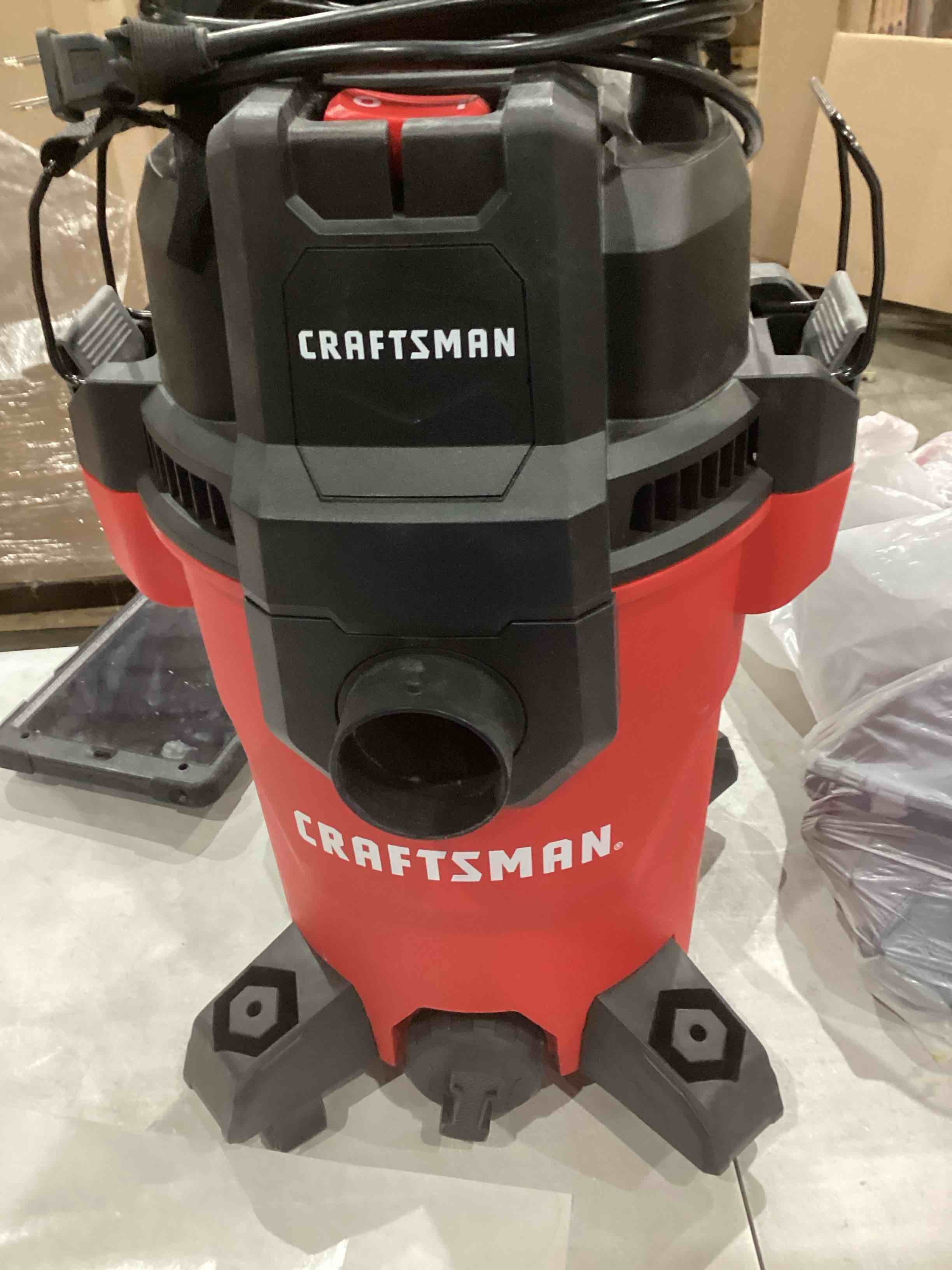 CRAFTSMAN CMXEVBE18695 16 Gallon 6.5 Peak HP Wet/Dry Vac, Heavy-Duty Shop Vacuum with Muffler/Diffuser and Attachments