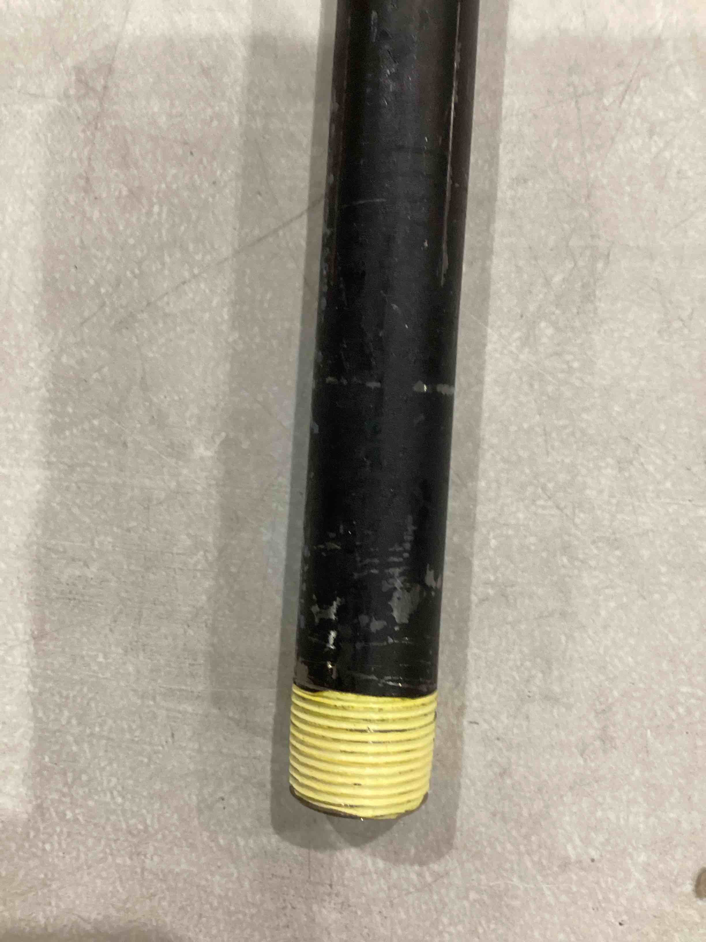 Supply Giant 3/4 Inch x 18 Inch Black Steel Pipe, Threaded Three Quarter Inch Malleable Fitting Build DIY Vintage Furniture, (Pack Of 5)