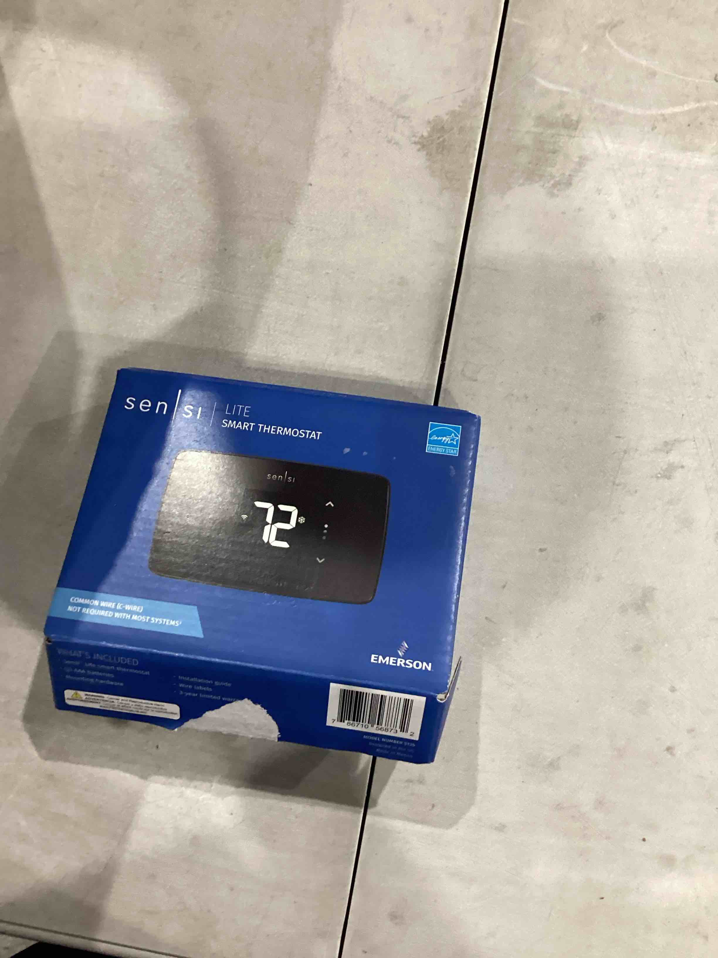 Sensi Lite Smart Thermostat, Data Privacy, Programmable, Wi-Fi, Mobile App, Easy DIY, Compatible with Alexa, Energy Star Certified, ST25, C-Wire Not Required on Most Systems **New 2023!**