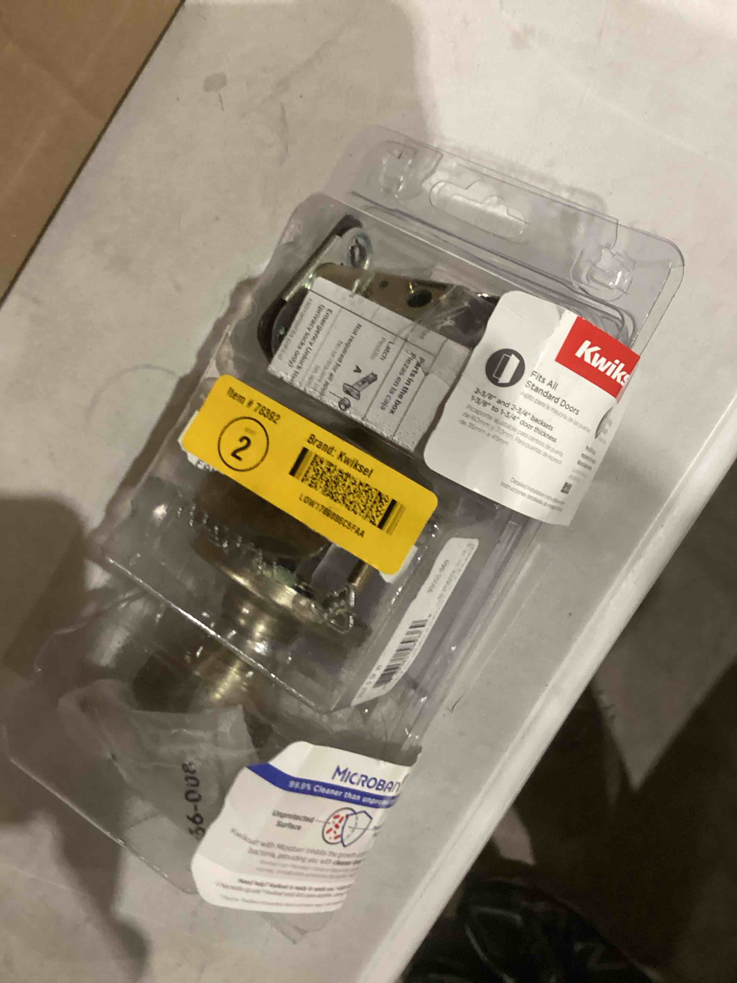 Kwikset 93001-869 Tylo Bed & Bath Knob in Antique Brass