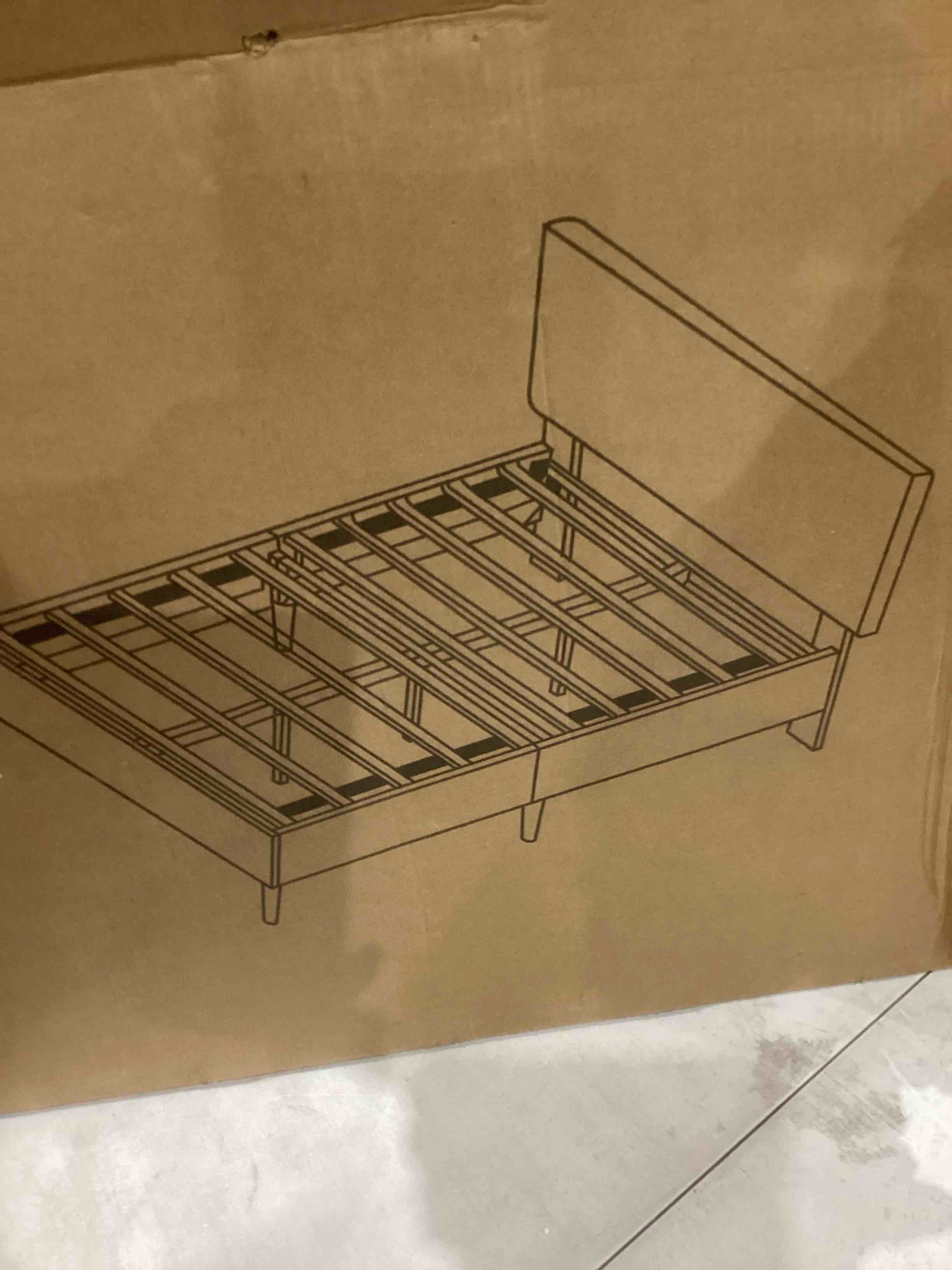 Nectar Bed Frame & Headboard - Gray - Twin - 8 Inch Legs and Sturdy Wooden Slats for Support - Contemporary and Durable Upholstery - Holds Up to 700 Pounds - Easy Assembly