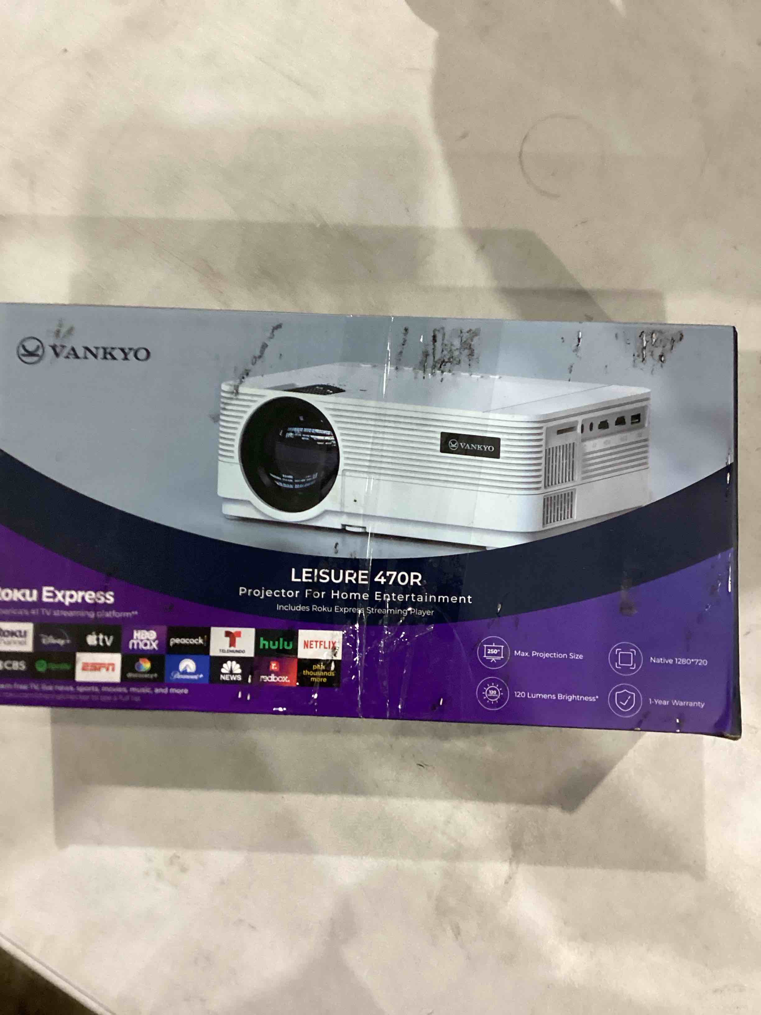 Proyector portatil con Bluetooth Mejorado 2024 Full HD 1080P 380ANSI Lumen HDMI/VGA/AV/USB para Cine en Casa y Pelculas al Aire Libre |FX-01 3 aos de Garanta y Servicio en EE.UU.