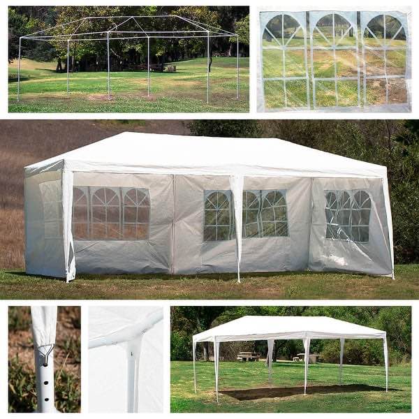 BELLEZE 10 X 20 Foot Outdoor Tent Blue Canopy Gazebo Cater Event - standard