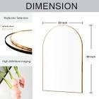 NEUWEABY WALL MOUNTED Arch MIRROR GOLD 