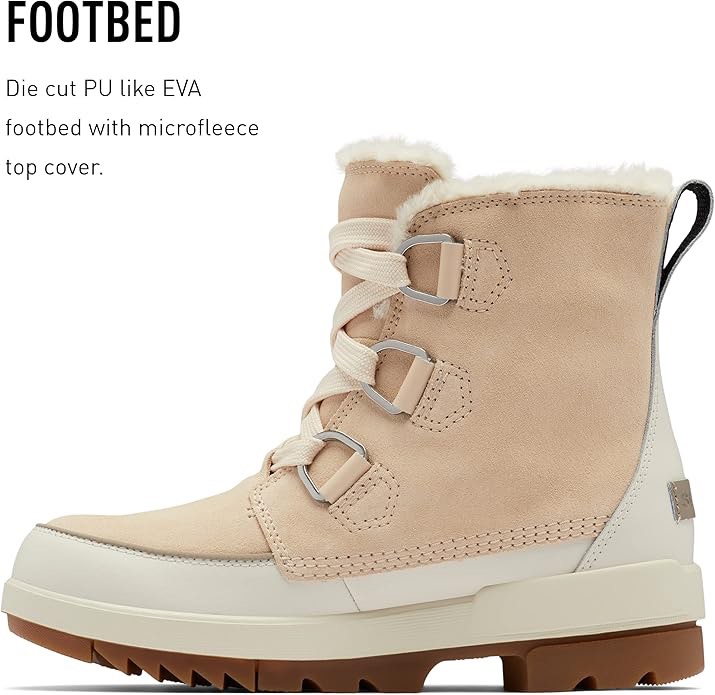 Sorel Women's Tivoli IV Waterproof Boot - Nova Sand, Chalk - Size 5