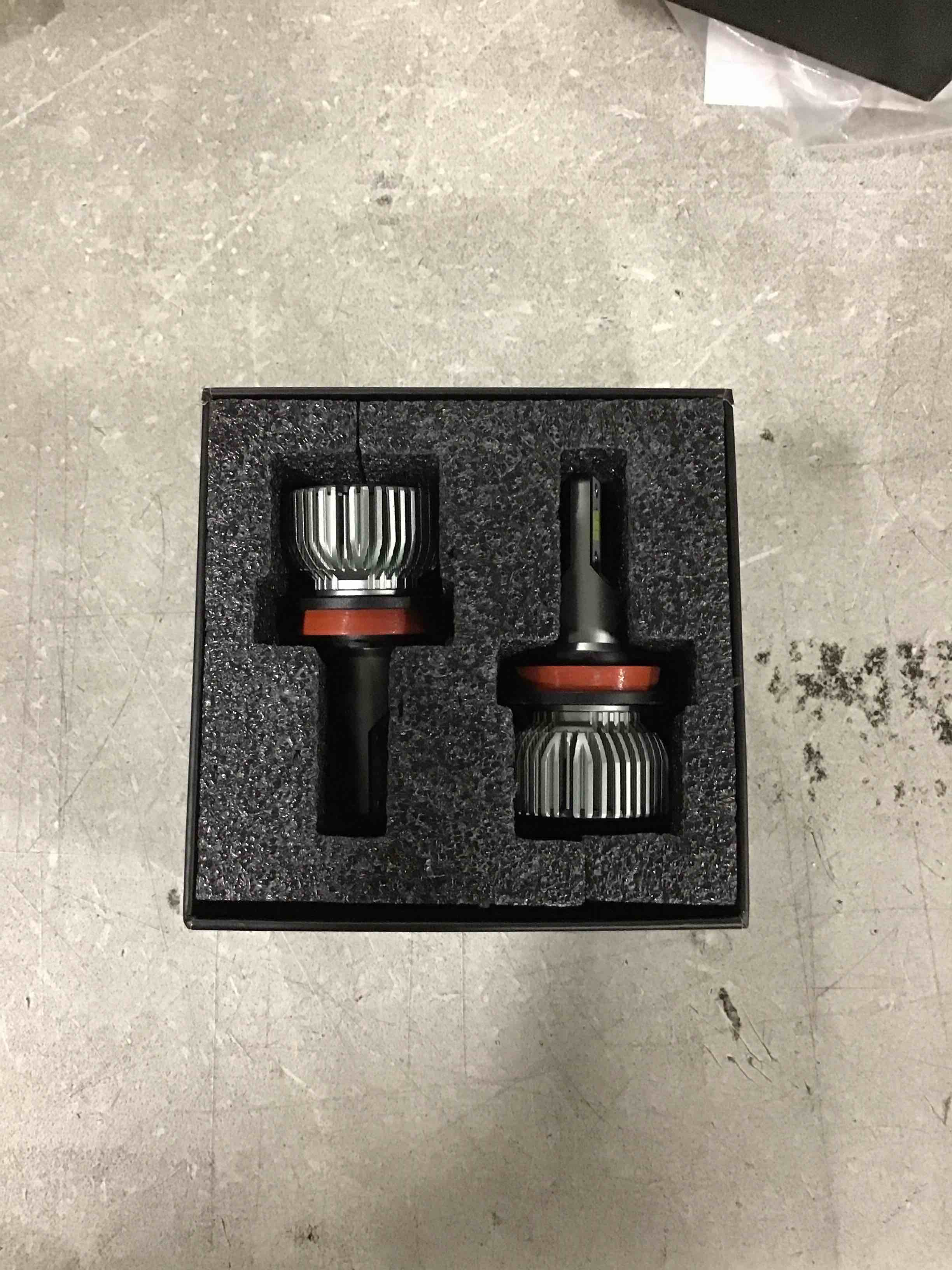 Nilight H11 LED Headlight Bulbs, 350% Brighter, 50W 10000lm Headlamp Bulbs, Mini Size, H9 High Beam, H11 Low Beam, H11/H9/H8/H16 Fog Light, 6000K Cool White, Pack of 2