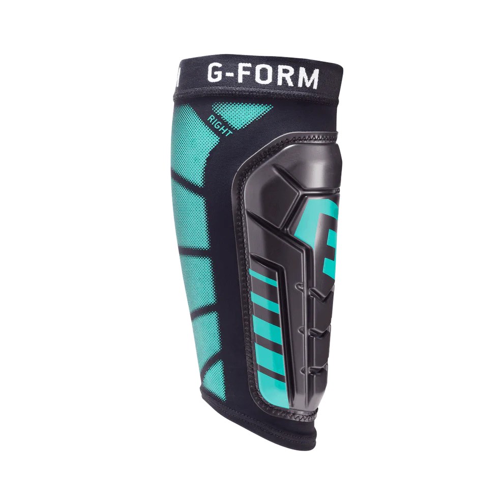 G-Form Pro-S Vento Soccer Shin Guard - Football and Shin Guard Sleeves, black/mint color 