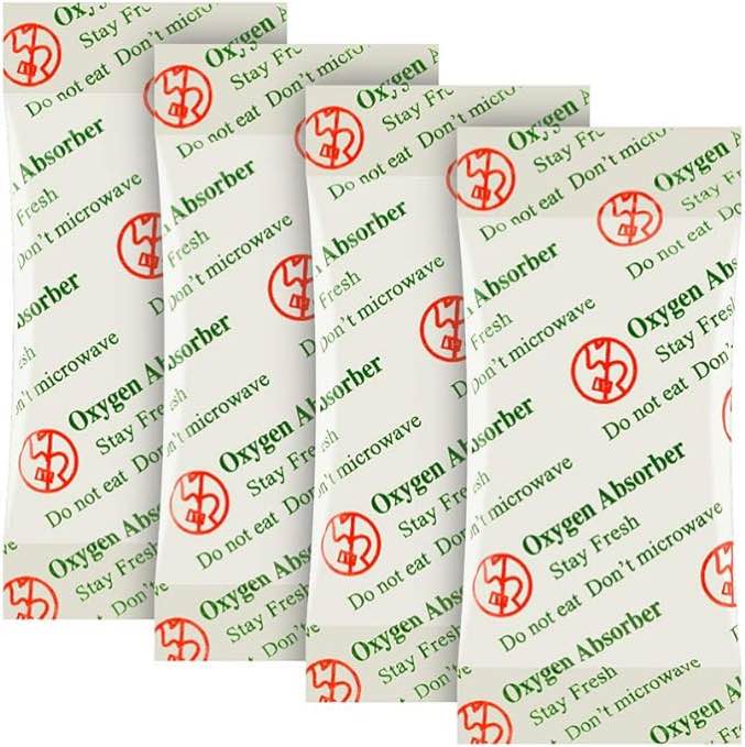 O2frepak 2000CC(20-Pack) Food Grade Oxygen Absorbers Packets for Home Made Jerky and Long Term Food Storage