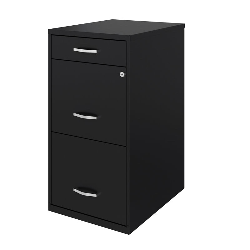 Maegan 3 Drawer Letter Width Vertical Home and Small Office Premiere File Cabinet with Pencil Drawer