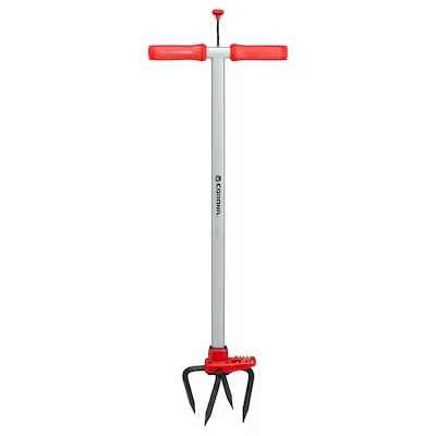 Corona SoilRIPPER Hand Tiller - Cushioned Grip, Steel Head & Handle, High-Carbon Steel Tines, ComfortGEL Grips, Reinforced Met