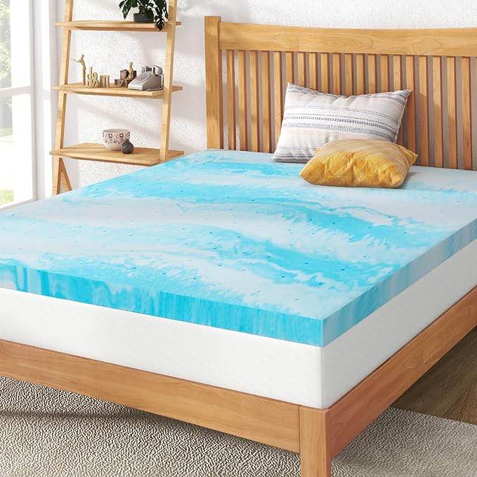 3 Inch Gel Memory Foam Mattress Topper Queen, CertiPUR-US Certified Queen 3 Inch