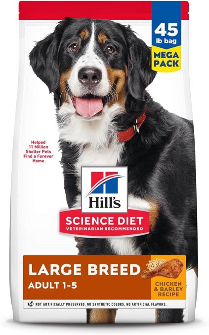 Hill s Science Diet 605517 45lb Large Breed Adult Chicken & Barley Dry Dog Food