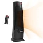 Lasko 22  1500W Oscillating Ceramic Tower Space Heater with Remote  Black  CT22835  New