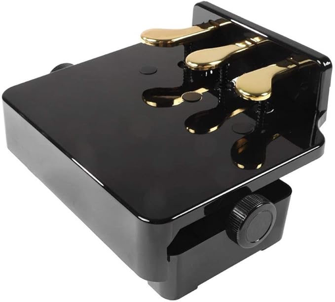 Piano Pedal Extenders Bench,Adjustable Height Piano Foot Pedal Extender Piano Teaching Aid Accessory with 3 Pedal for Beginners & Kids&Young Pianists