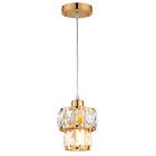 Laten 1 - Light Crystal Cylinder Pendant with Crystal Accents