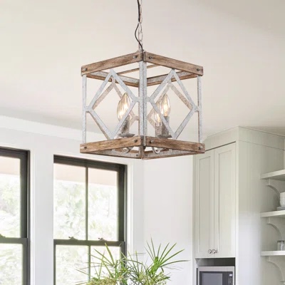 Rylie 4 - Light Lantern Square Pendant