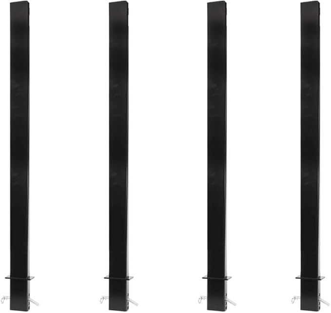 Mytee Products 54" Adjustable C Channel Pipe Stake for Flatbed Trailer Hauler (4 Pack