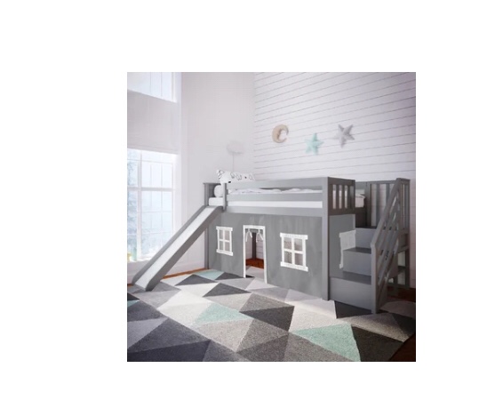 Plymouth Twin Solid Wood Loft Bed by Harriet Bee