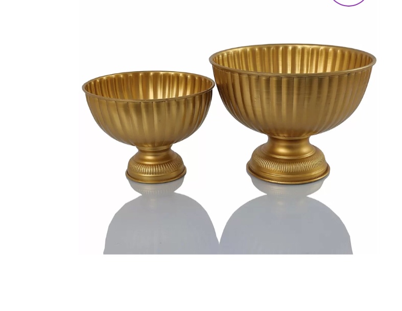 Allen Pedestal Bowl Floral Compote Table Vase