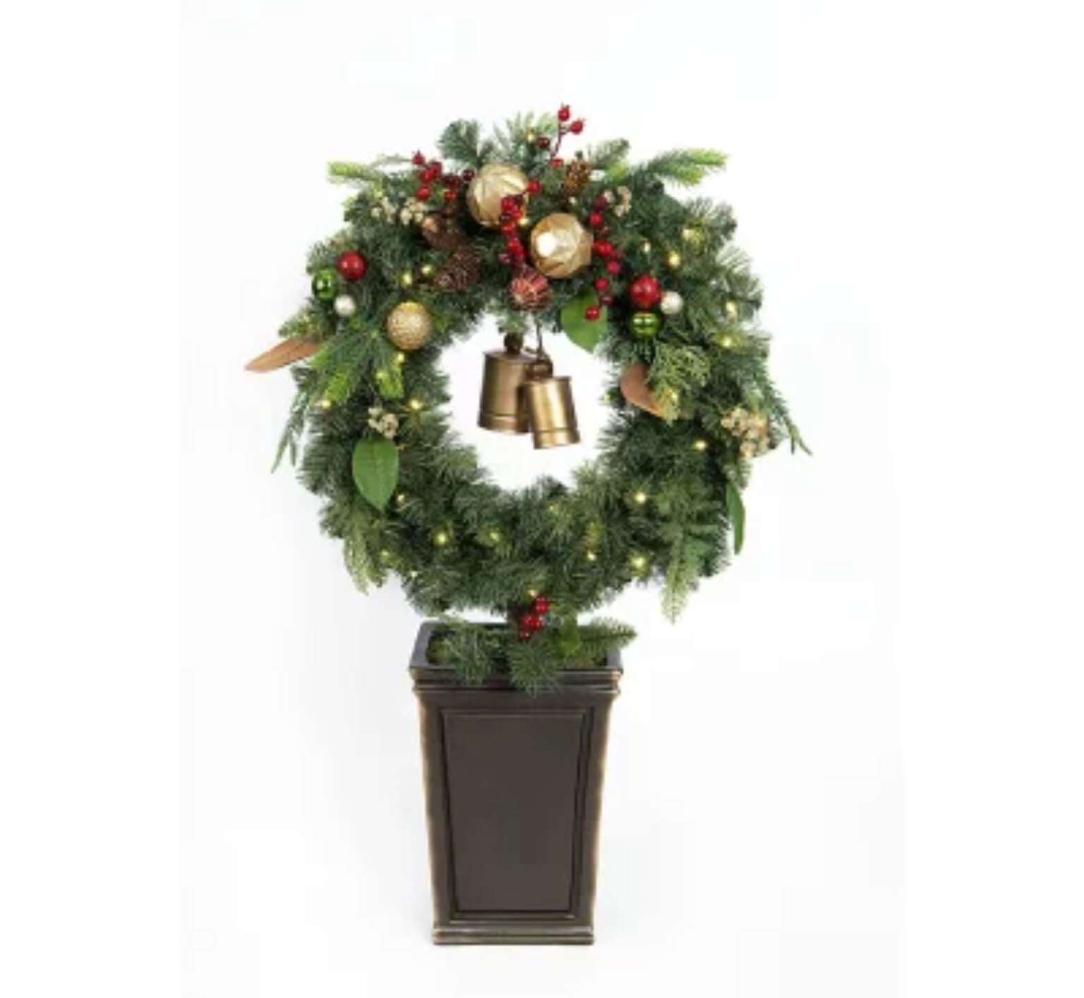 Member's Mark Pre-Lit 43" Wreath Topiary