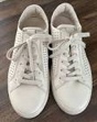 Ecco Women’s Ivory Leather Street Tray Laced Perforated Sneaker EU 39/US 8-8.5