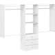 Grid 48'' - 96'' Closet System (Can Be Cut To Fit)(incomplete only 2 wood replacement 