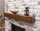 Rustic Fireplace Mantel Shelf