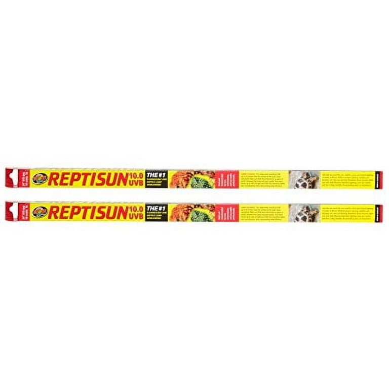 2 Pack of T8 ReptiSun 10.0 UVB, 24 Inch, 17 Watt, Reptile Habitat Lighting