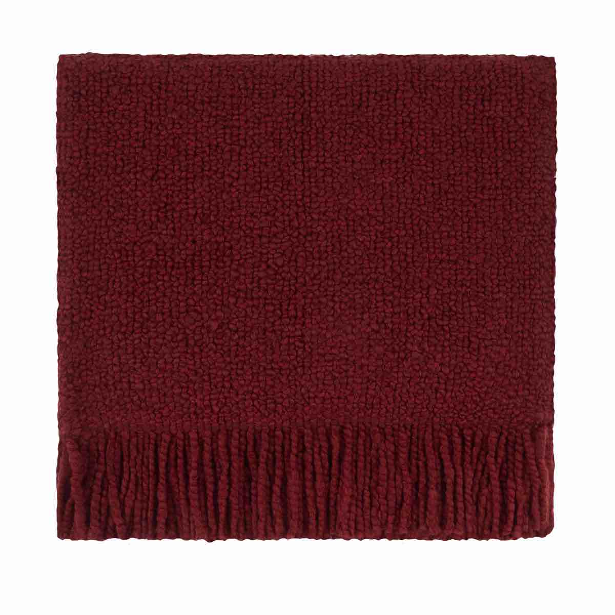 Machine Woven Throw Blanket (Color scarlet)