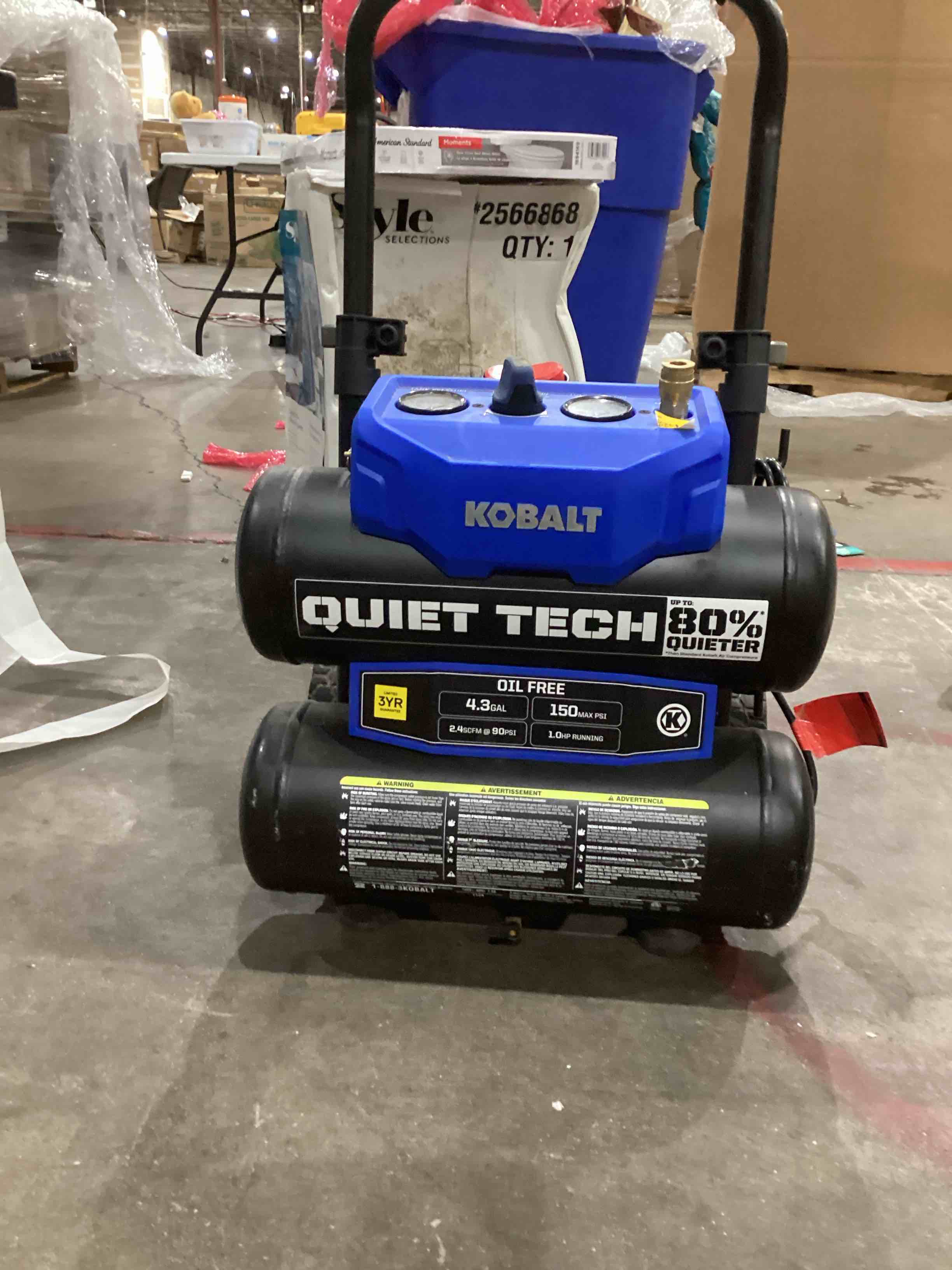 (similar)Stealth 4.5 Gallon Ultra Quiet Air Compressor,1.3 HP Oil-Free Peak 150 PSI 65 Decibel Air Compressor,4 CFM @ 40 PSI 3 CFM @ 90 PSI Silent Portable Long Life Electric Air Compressor W/ Wheel for Garage
