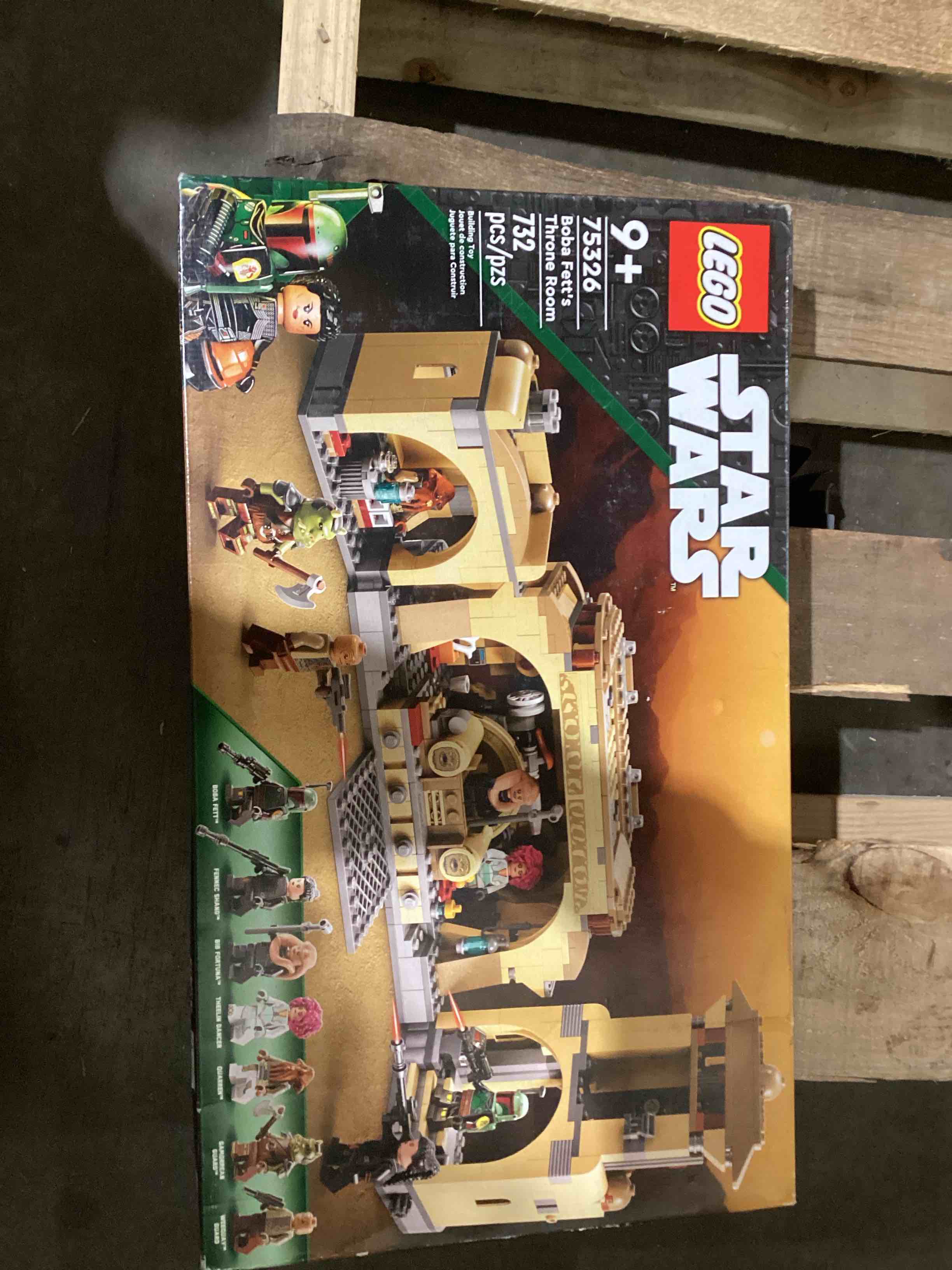 LEGO Star Wars Boba Fett’s Throne Room Building Kit 75326, with Jabba The Hutt Palace and 7 Minifigu