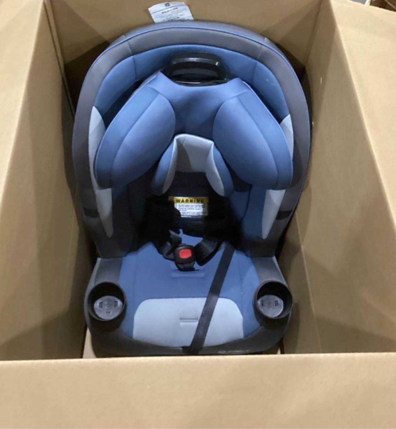 Condition photo showing Good Condition for safety 1st grow and go all-in-one slim convertible car seat, rear facing, 5-40 lbs, forward facing (30–65 lbs), high back booster seat 40-100 pounds, alaskan blue alaskan blue original