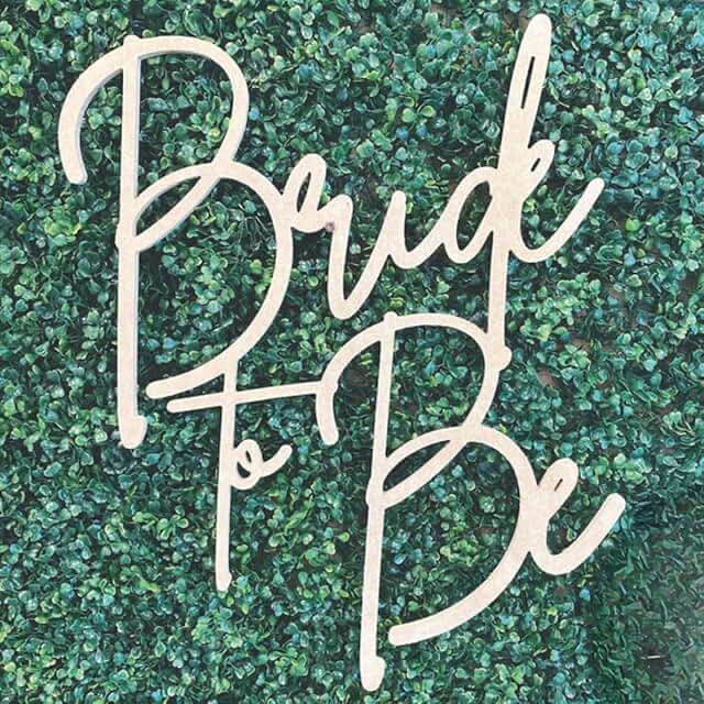 Bride to Be Wooden Sign for Backdrop- Custom Engagement Party Decorations, Bridal Shower Sign- Personalized Wooden Name Sign- Premium Birch Wood- Available in 16" & 23" (MDF, 20" W x 23" H)