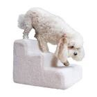 Best Pet Supplies Dog Stairs for Small Dogs & Cats, Foam Pet Steps Portable Ramp for Couch Sofa and High Bed Non-Slip Balanced Indoor Step Support, Paw Safe No Assembly - Lambswool, 3-Step