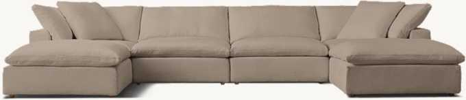 CLOUD MODULAR  U-CHAISE SECTIONAL