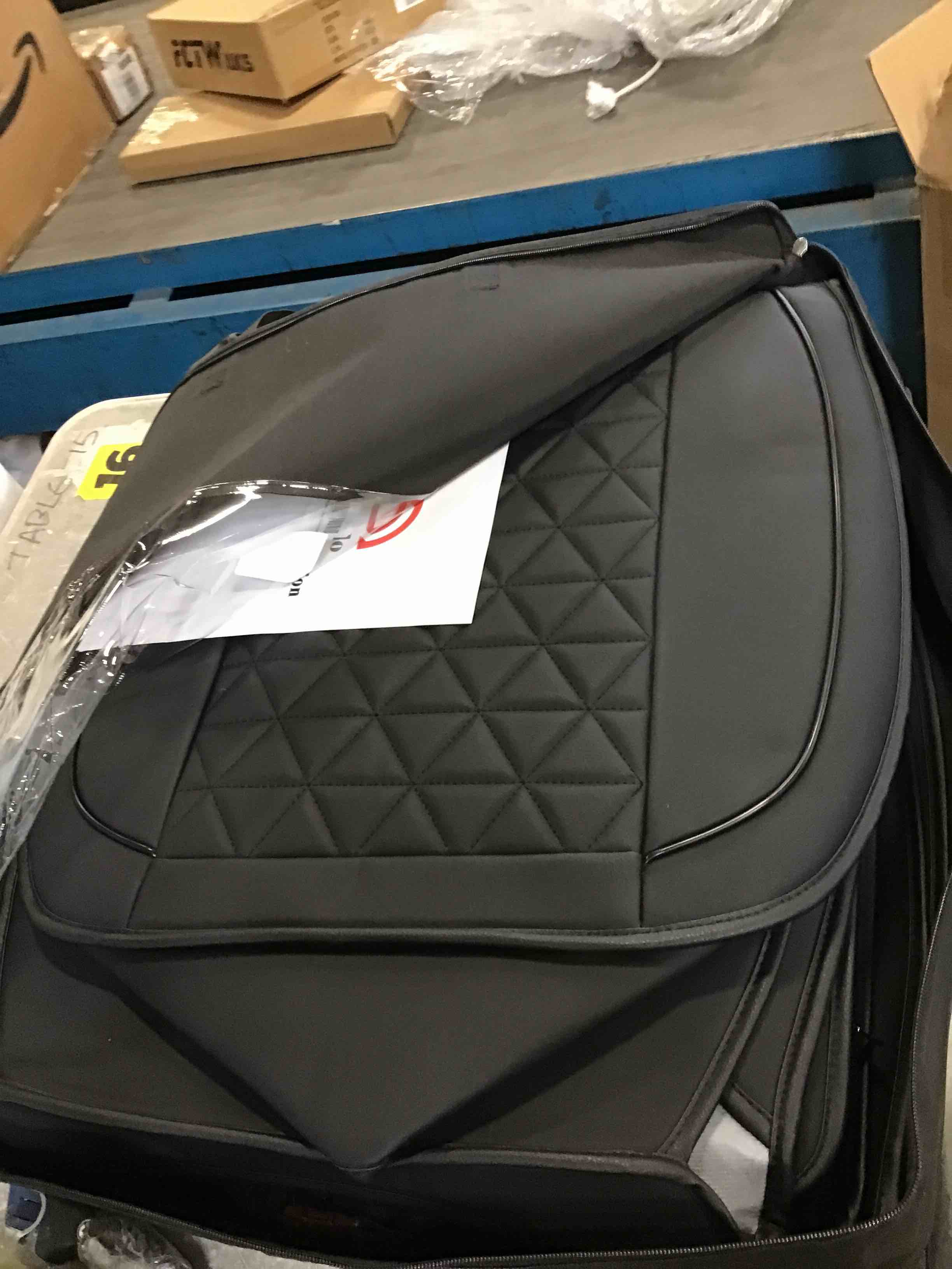 Coverado Car Seat Covers Full Set, Leather Dodge RAM Seat Covers Protectors Compatible with 2002-2023 RAM 1500 2500 3500 Truck Pickup Crew Double Mega Quad Cab with Flat Bench, Black