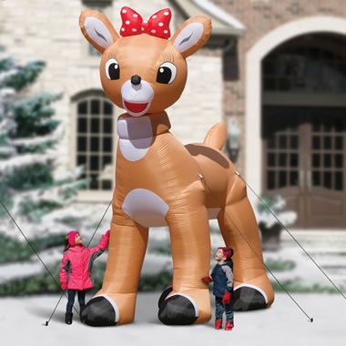 the 15' inflatable rudolph with blinking nose
