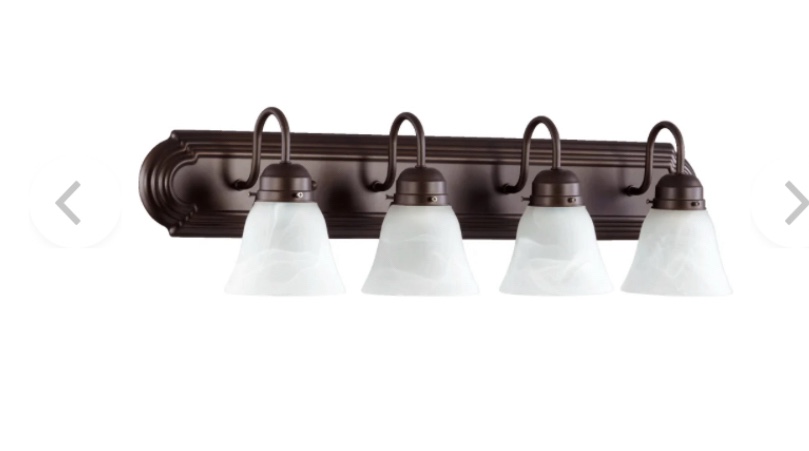 Quorum International 4 Light 30" Wide Bathroom Vanity Light
