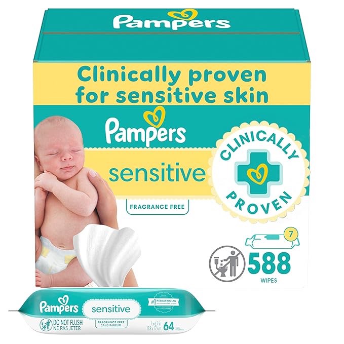 Pampers Sensitive Baby Wipes - 588ct